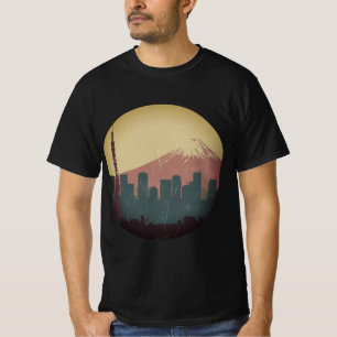 Camiseta imagen de pantalla inspiradora de vintage de tokyo