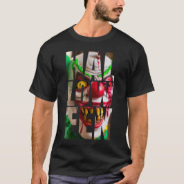 Camiseta Imagen de payaso de texto de Haloween