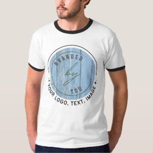 Camiseta Imagen de personalizar Ringer Básico de los homb