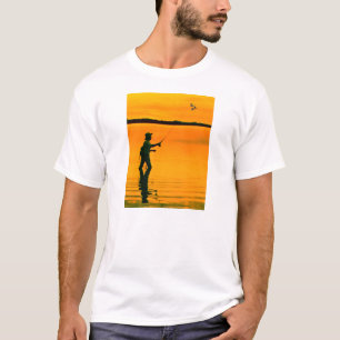 Camiseta Imagen de pesca de mosca para hombres-camiseta-bla