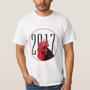 Camiseta Imagen de Pixelización de Rooster, Año Nuevo Chino