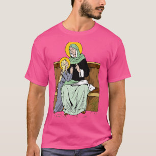 Camiseta Imagen De Sainte Anne Patrocinador Del Gato De Mad