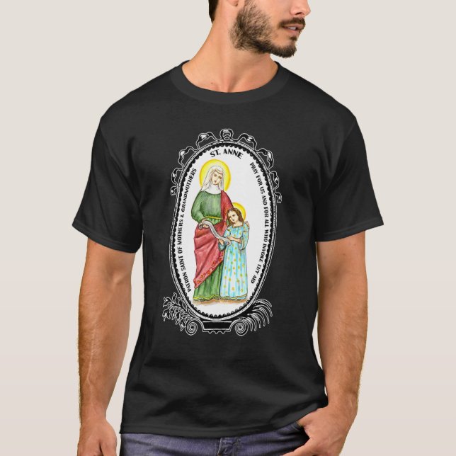 Camiseta Imagen De Sainte Anne Patrocinador Del Gato De Mad (Anverso)