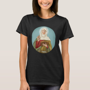 Camiseta Imagen de Santa Ana Patrona de Niños Madres Gato