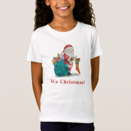 Camiseta imagen de santa preparándose para navidades