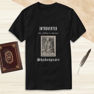 Camiseta Imagen de Shakespeare presentada con gracia cómica