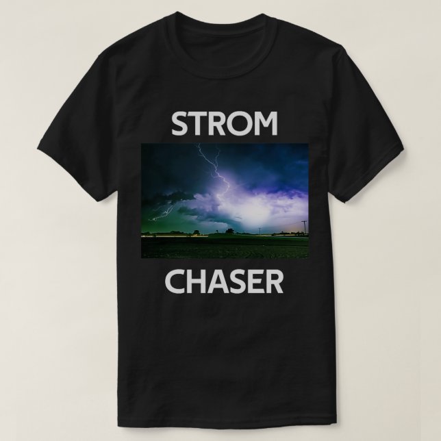 Camiseta Imagen de Storm Chaser Tornado (Diseño del anverso)