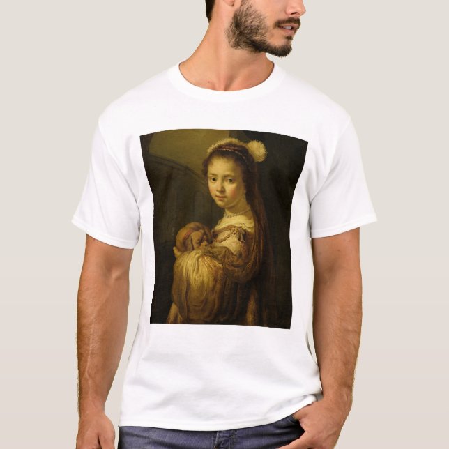 Camiseta Imagen de una chica joven (Anverso)