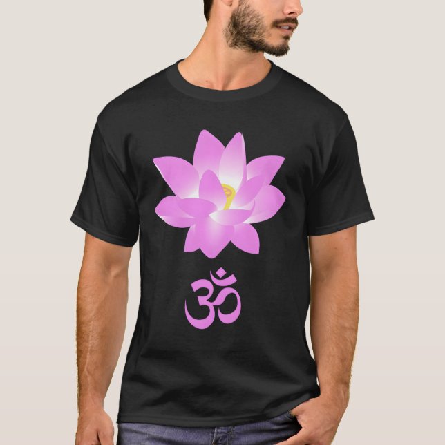 Camiseta Imagen De Una Flor De Lotus Rosa