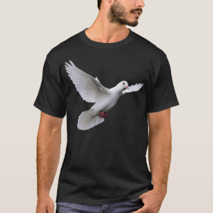 Camiseta Imagen de una paloma blanca