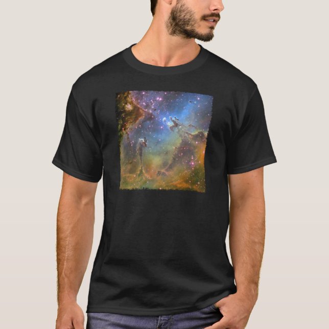 Camiseta Imagen del Ancho-Campo de la nebulosa de Eagle (Anverso)