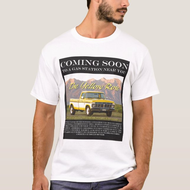 Camiseta Imagen del cartel de película del rosa amarillo (Anverso)