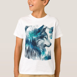 Camiseta Imagen del lobo juvenil T-Shirt