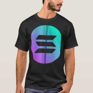 Camiseta Imagen del logotipo Solana SOL Criptocurrency Embl