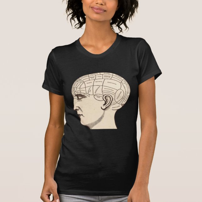 Camiseta Imagen del mapa del cerebro de la anatomía del (Anverso)