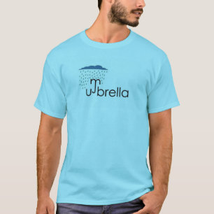 Camiseta Imagen del paraguas y Tee de texto - Vibes caprich