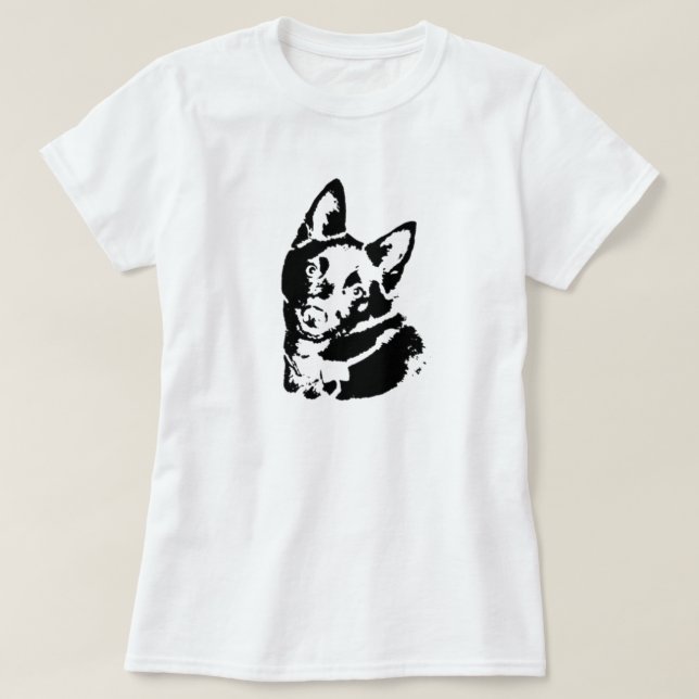 Camiseta Imagen del perro del Schipperke (Diseño del anverso)