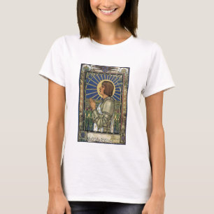 Camiseta Imagen del vitral de Juana de Arco del santo