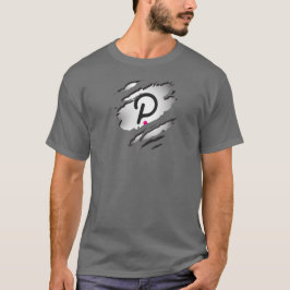 Camiseta Imagen desgarrada por polkdot con logotipo revelar