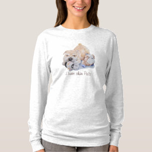 Camiseta imagen divertida del lema del perro cachorro de sh