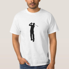 Camiseta Imagen en blanco negro de Golfer