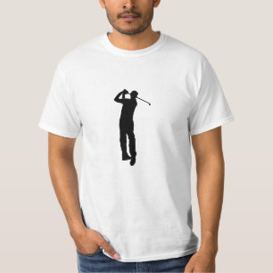 Camiseta Imagen en blanco negro de Golfer