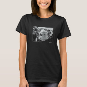Camiseta Imagen en blanco y negro de la cara de una vaca