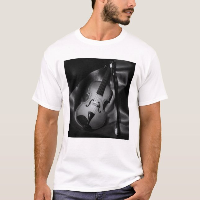 Camiseta Imagen en blanco y negro de una vida silente de un (Anverso)
