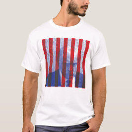 Camiseta Imagen gráfica de Donald Trump grabada con una cam