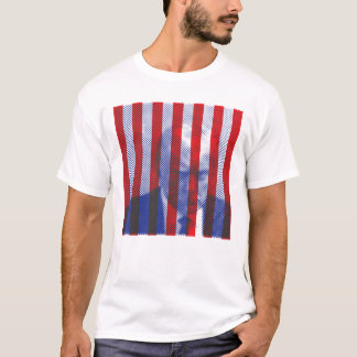 Camiseta Imagen gráfica de Donald Trump grabada con una cam