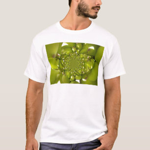 Camiseta Imagen/gráfico de arte verde caleidoscopio bananer