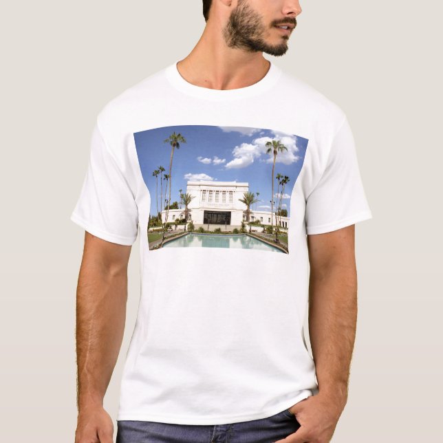 Camiseta imagen mormon del templo de lds mesa arizona (Anverso)