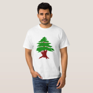 Camiseta Imagen patriótica premium del cedro del Líbano
