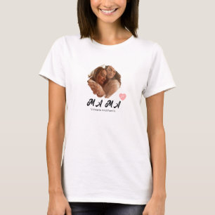 Camiseta Imagen personalizada de Mamá 1 Feliz Día de la Mad