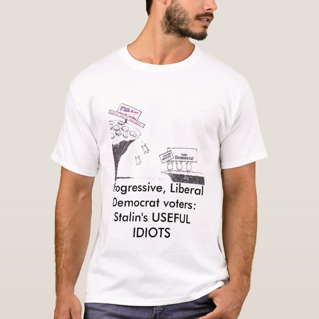 Camiseta imagen, progresista, votantes de Demócrata (Anverso)
