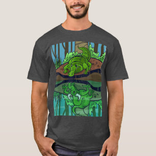 Camiseta Imagen reflectante de cuento de hadas de dragón de