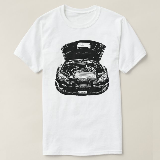 Camiseta Imagen Subaru Impreza WRC del vector (Diseño del anverso)