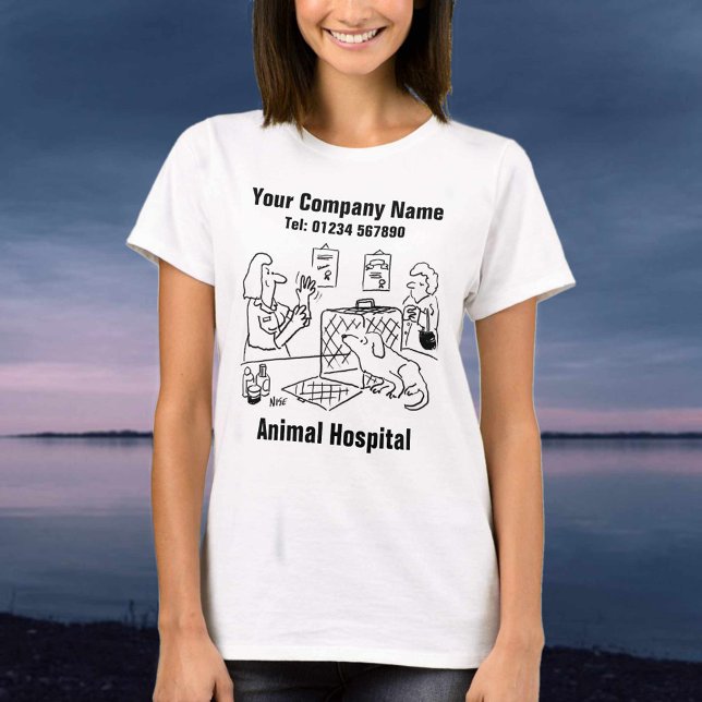 Camiseta Imagen Veterinaria del Hospital Animal Divertido p (Subido por el creador)