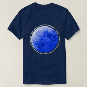 Camiseta Imagen y letra de canción de "Blue Moon"