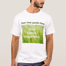 Camiseta Imagen y texto de la granja en tamaño adulto