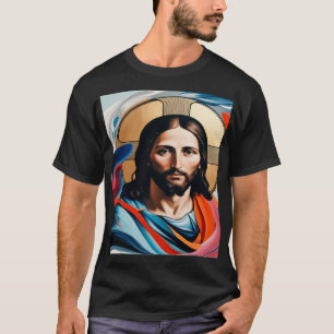 Camiseta Imágenes abstractas de expresionismo de Jesús en u