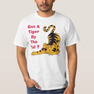 Camiseta ¿imágenes, conseguidas un tigre por la cola? ,