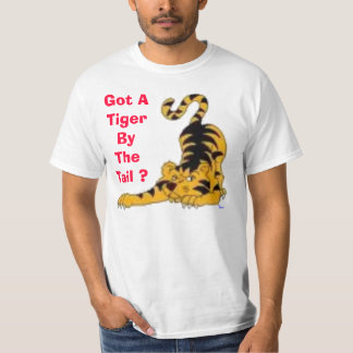 Camiseta ¿imágenes, conseguidas un tigre por la cola? ,