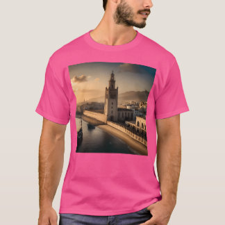 Camiseta Imágenes de fantasía pueblo Marruecos ciudad casab
