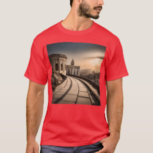 Camiseta Imágenes de fantasía pueblo Marruecos ciudad Larac