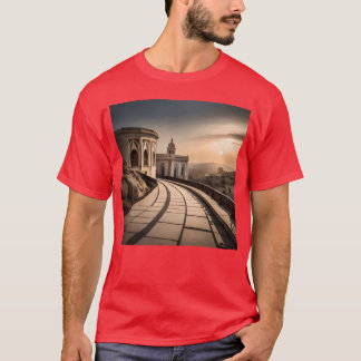 Camiseta Imágenes de fantasía pueblo Marruecos ciudad Larac