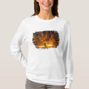 Camiseta Imágenes de lamas en el Monasterio de Sara, Lhasa,