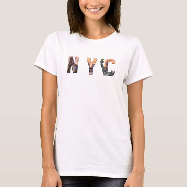 Camiseta Imágenes de Nueva York [NYC} (Anverso)