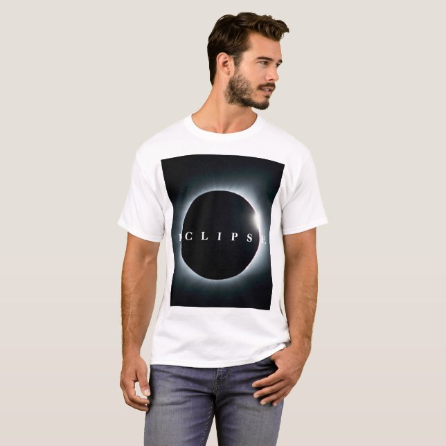 Camiseta Imágenes del eclipse lunar imágenes del eclipse lu (Anverso completo)