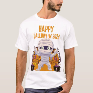 Camiseta imágenes espeluznantes de feliz halloween